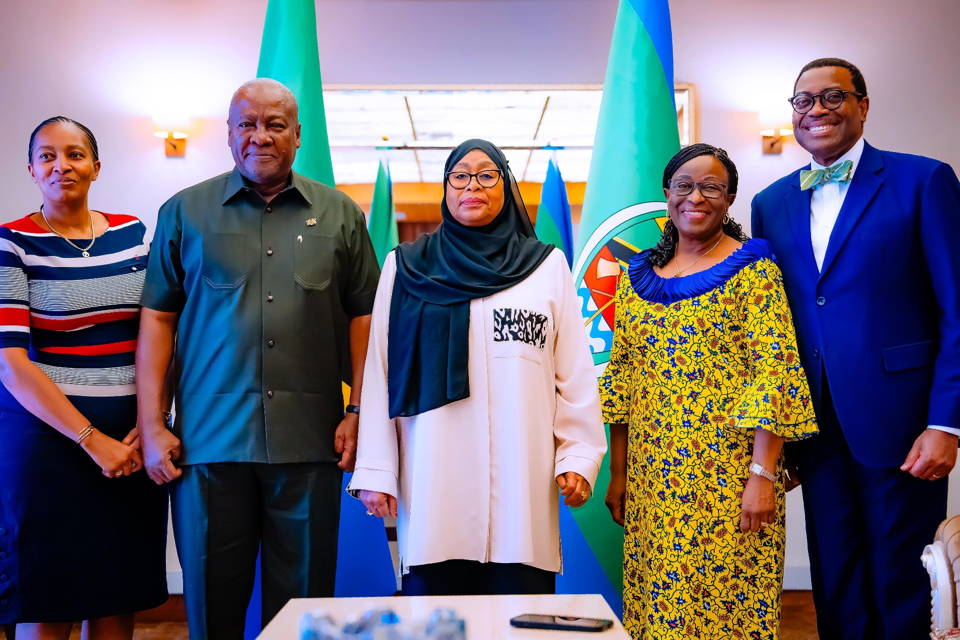 Phanice of Africa with Heads of State and AfDB President