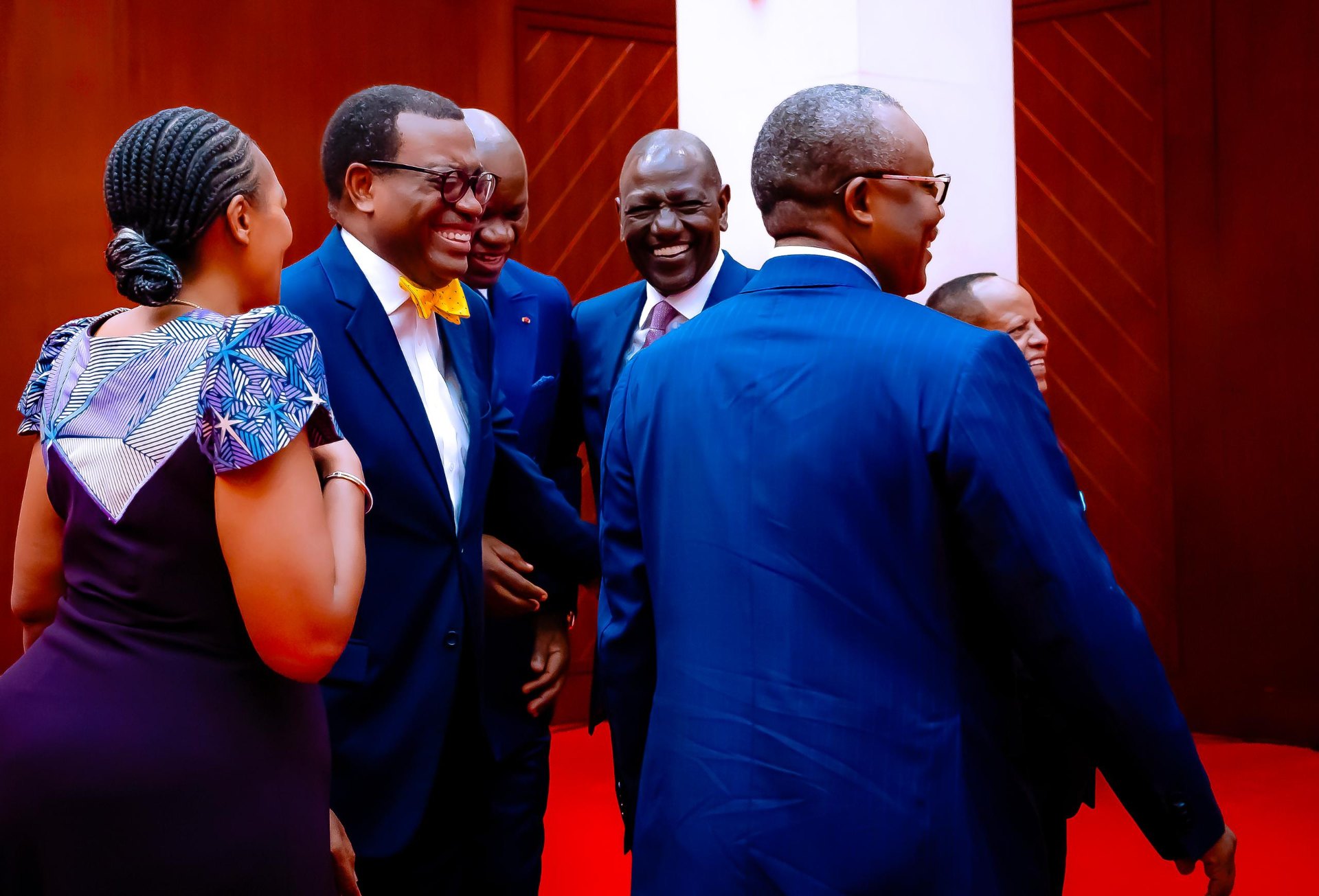 Phanice of Africa with AfDB President and senior leaders
